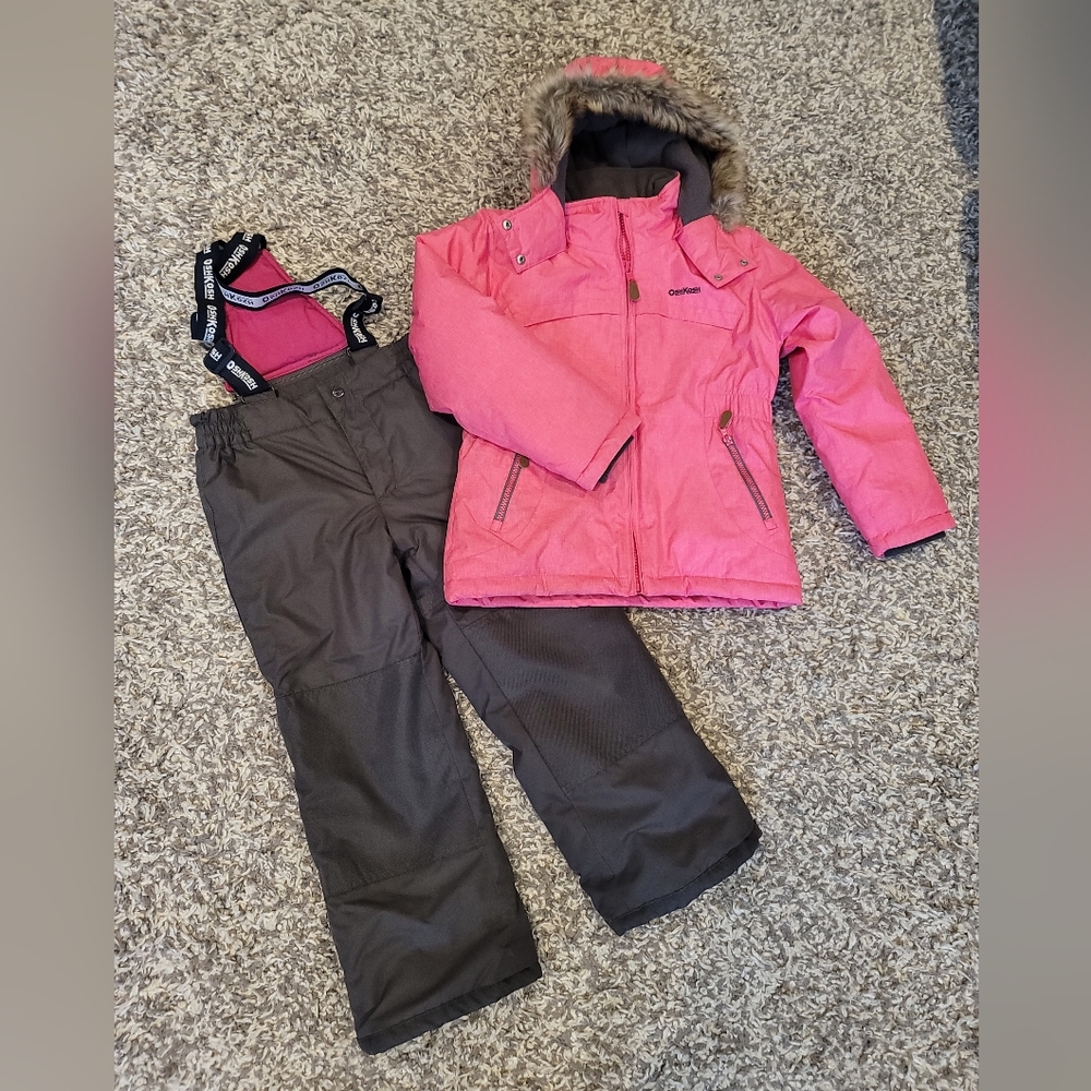 OshKosh Pink Girls' Winter Jacket and Snow Pants Set